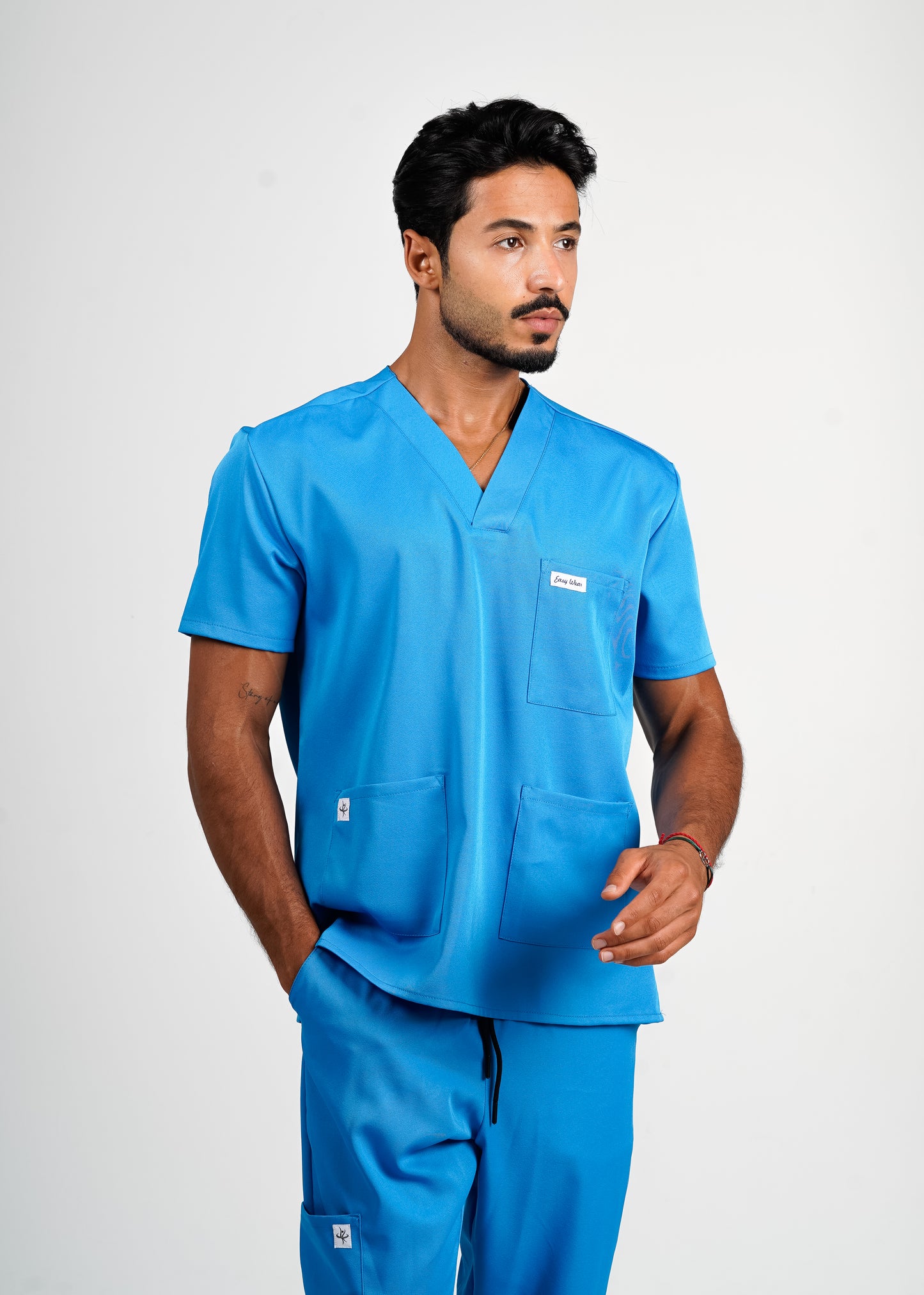 Oslo - Turquoise Col V Homme