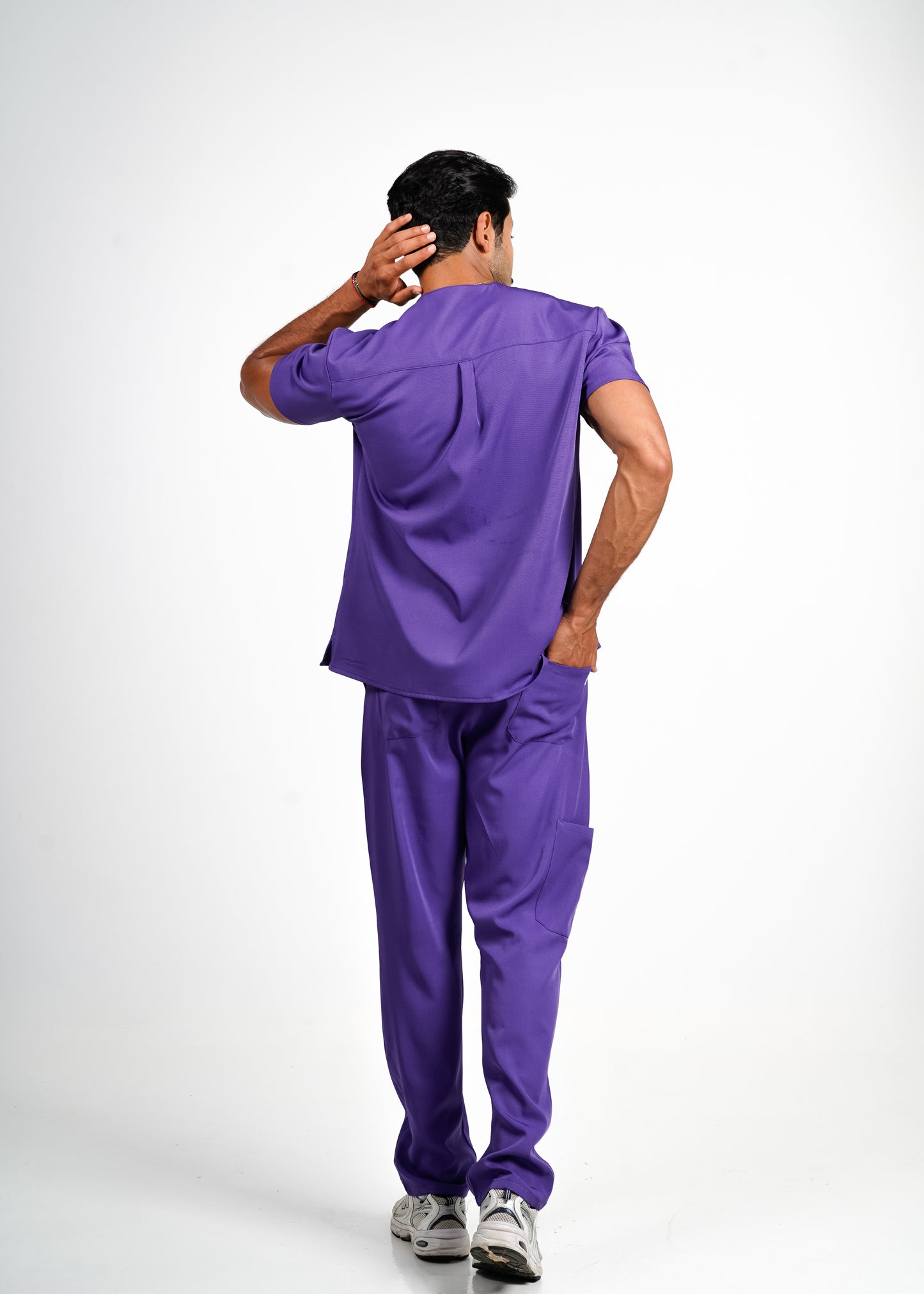 Tunis - Mauve Bleu Col V Homme