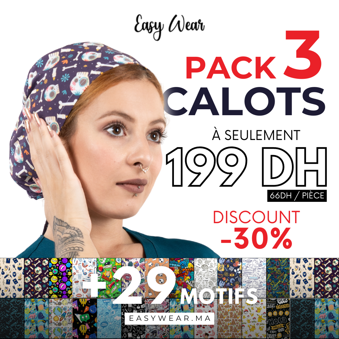 Pack 3 Calots - Easywear