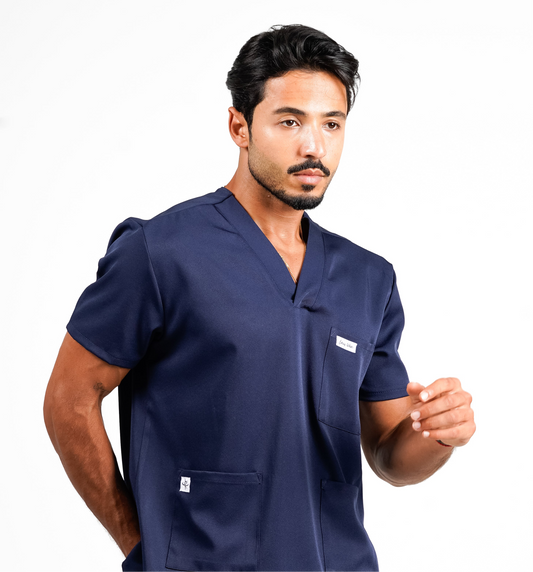 New York - Bleu Marine Col V Homme
