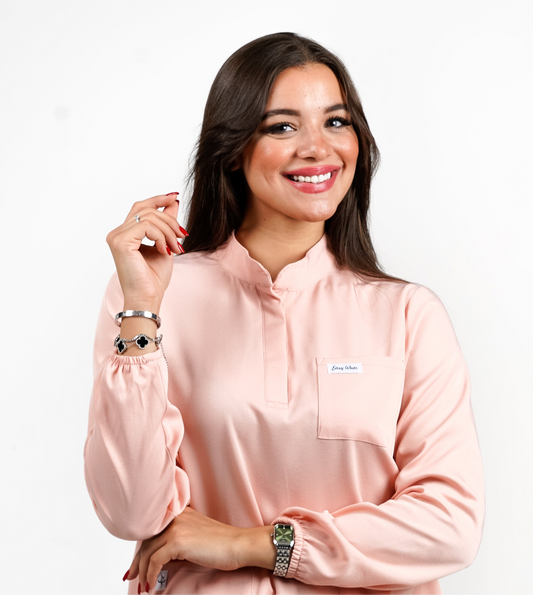 Beirut - Rose bébé Col Officier avec Manche