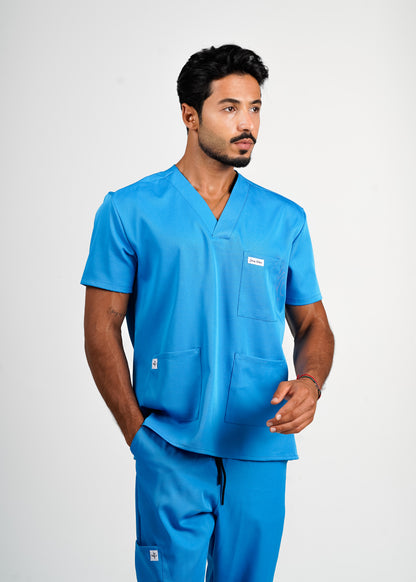 Oslo - Turquoise Col V Homme