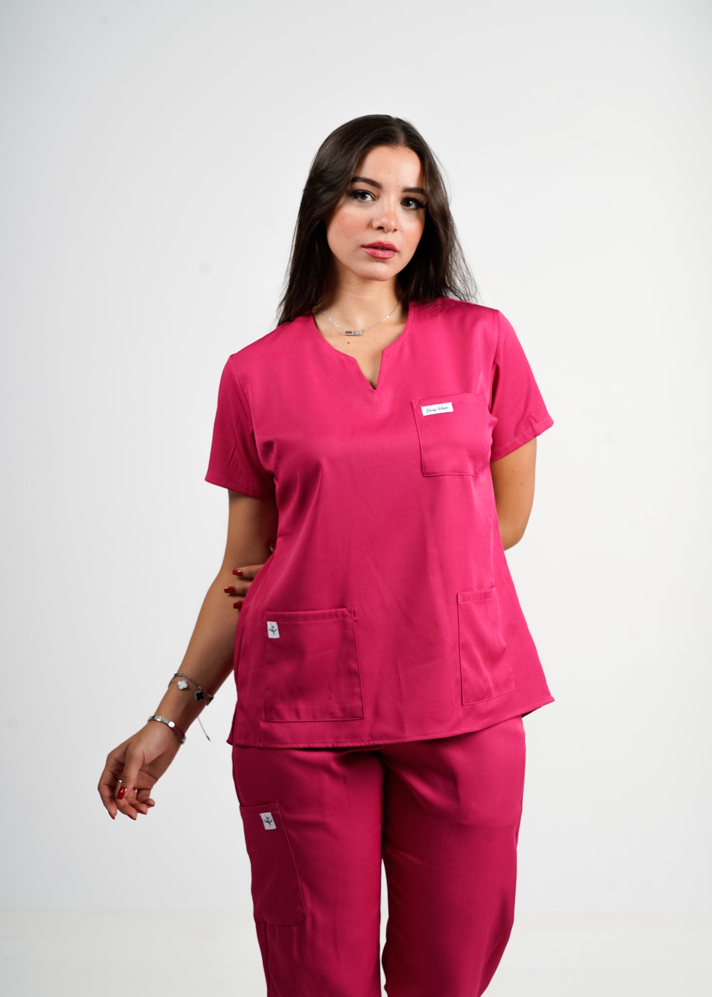 Lisbonne - Rose fuchsia Col Tunisien