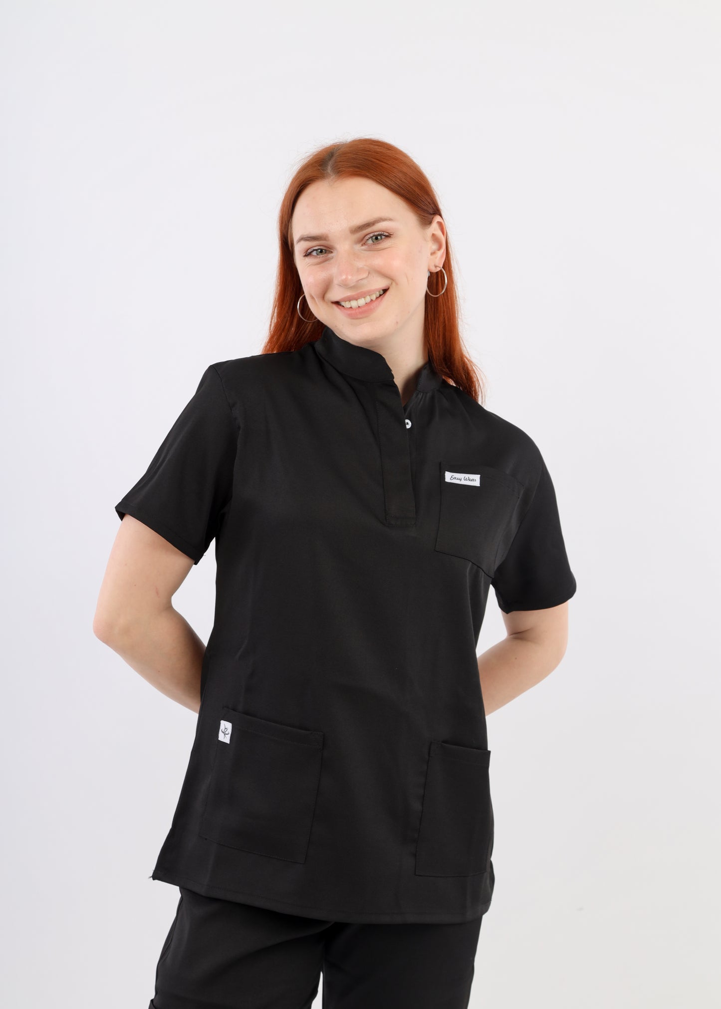 TEXAS SCRUBS COL OFFICIER BLACK Easy Wear