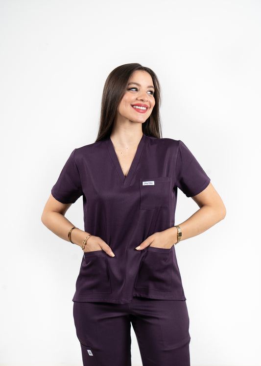 Aubergine Scrubs - Col V