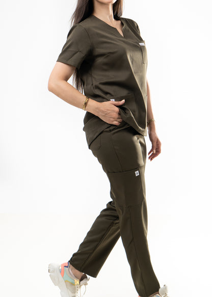 Bronze Scrubs - Col Tunisien