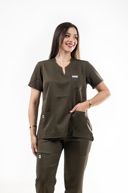 Bronze Scrubs - Col Tunisien