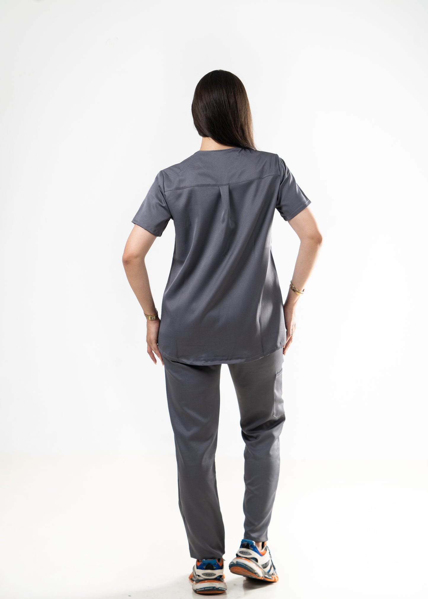 Oslo Gris Scrubs - Col Tunisien