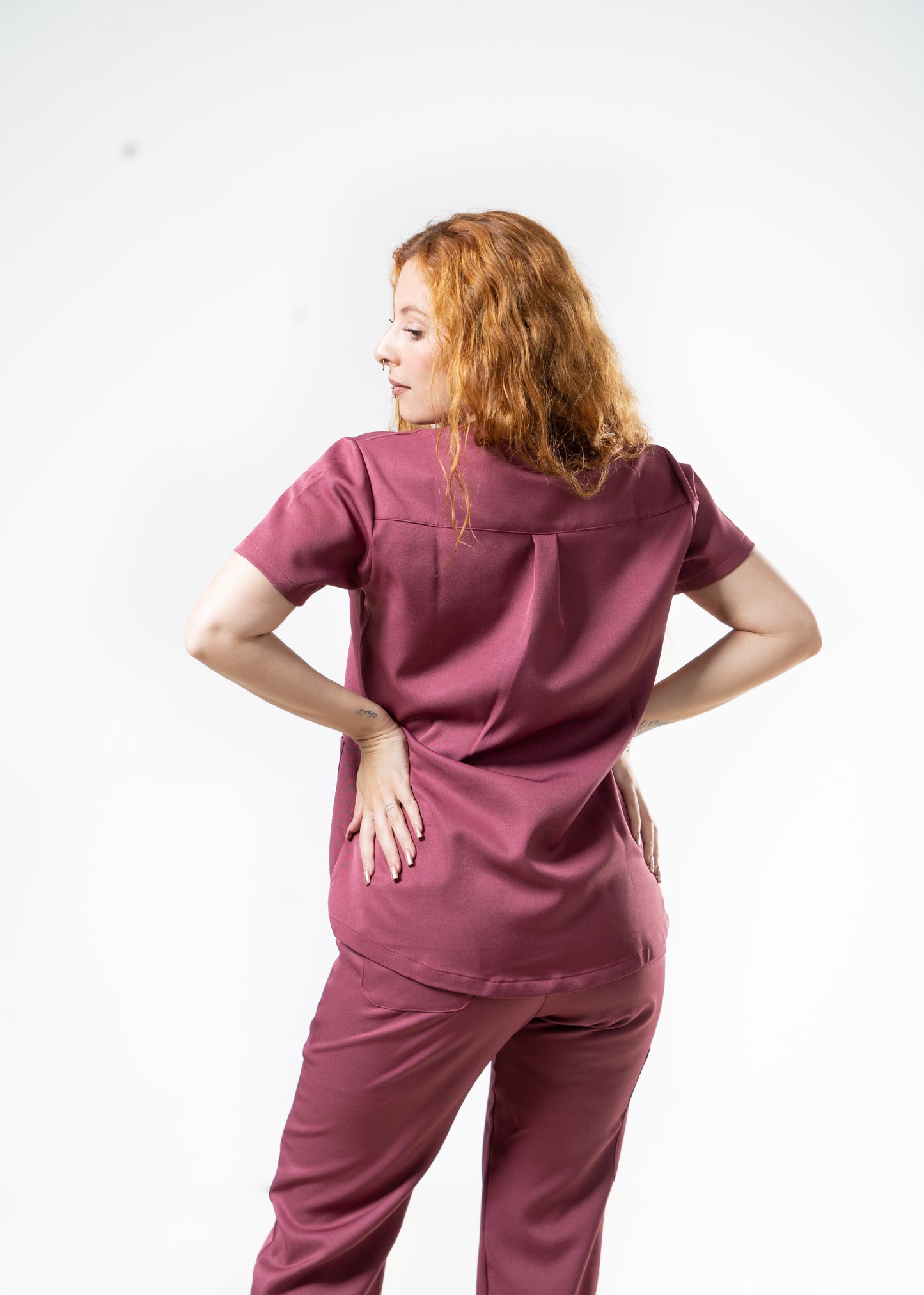 Vieux Rose Scrubs - Col V